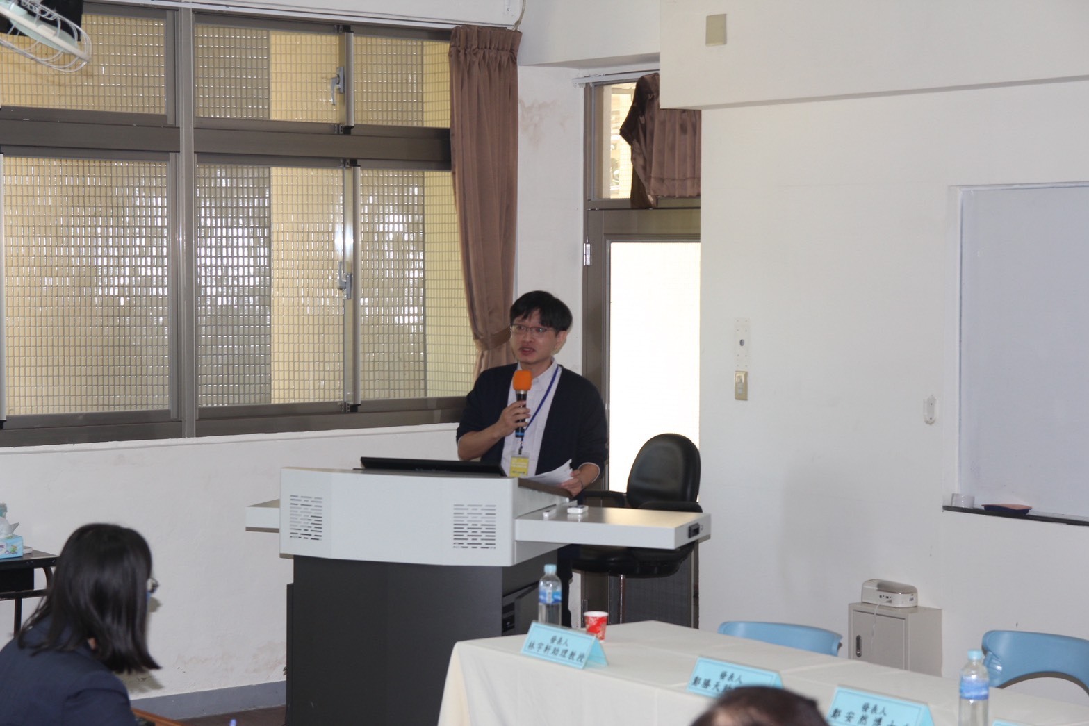 臺灣警察專科學校正期組學生詐騙預防之研究：黃主任國瑞與談圖片