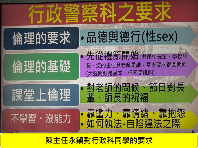 115年8月25日專45期行政警察科新生聆聽科務簡介及警察志業規劃圖片