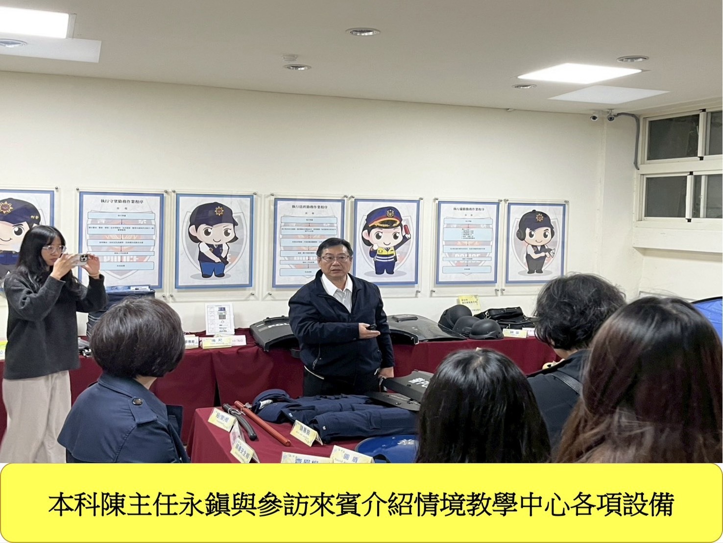 暨南大學社工系師生蒞臨本校參訪情境教學中心圖片